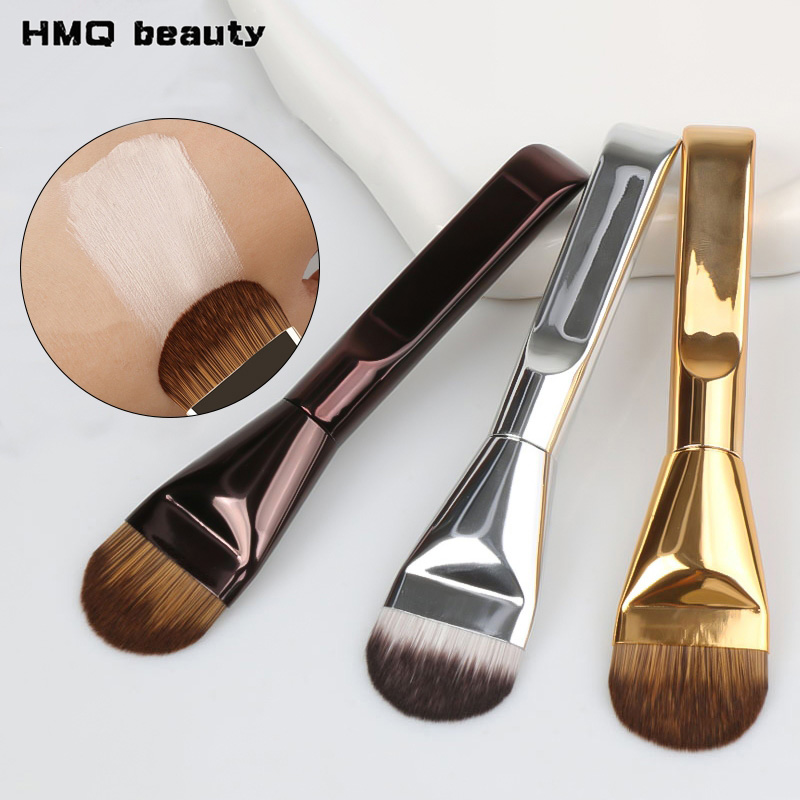 Beauty Mark Makeup - 1pcs Tongue-Shaped Seamless Foundation Brush Non-marking
