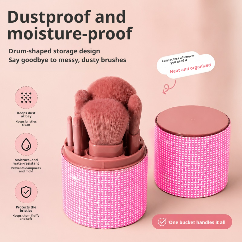 Woman Beauty Makeup - Women Shiny Rhinestone Cosmetic Brush Storage