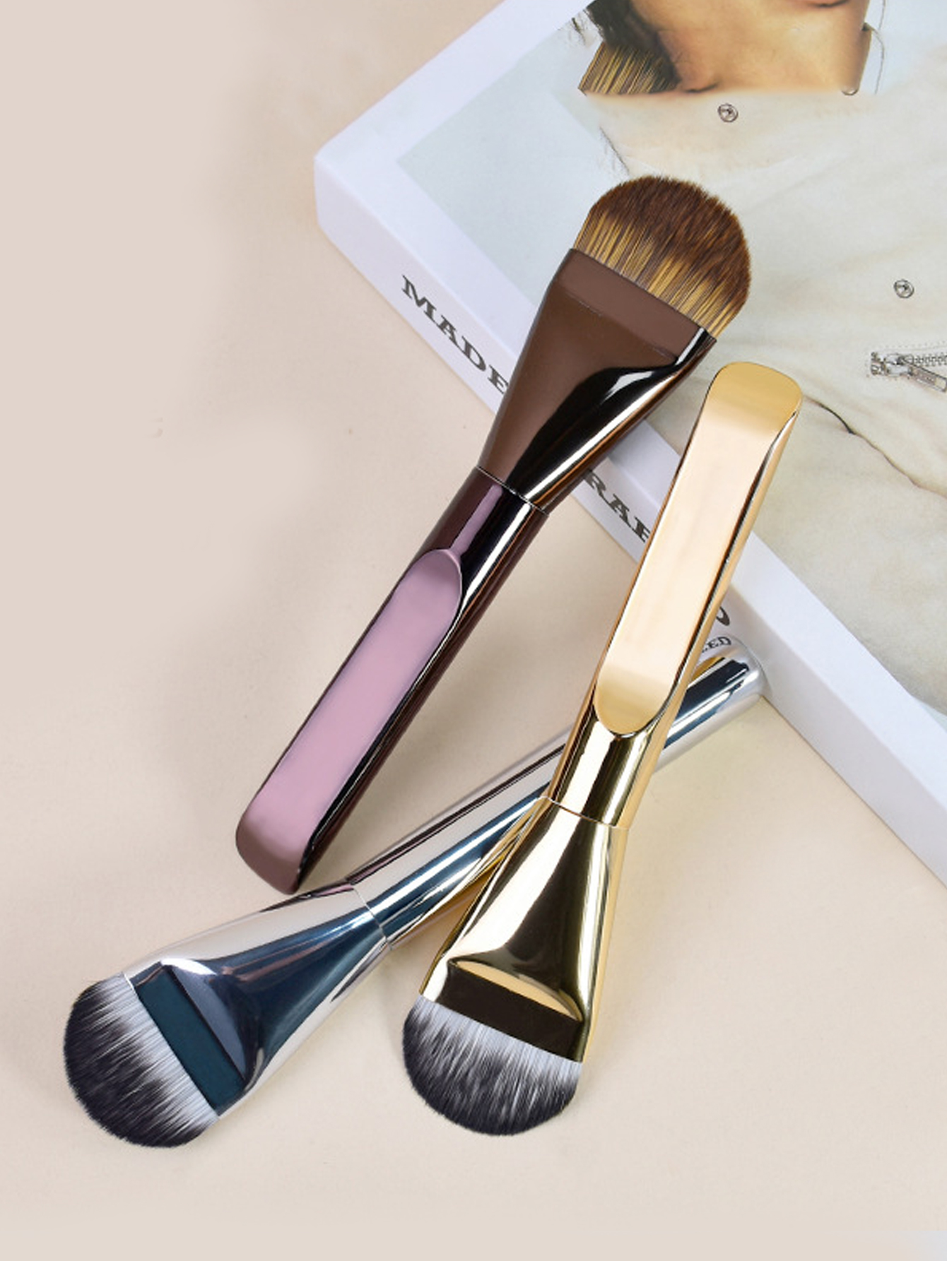 Beauty Mark Makeup - Ultra-thin Wide Tongue Foundation Brush Non-marking