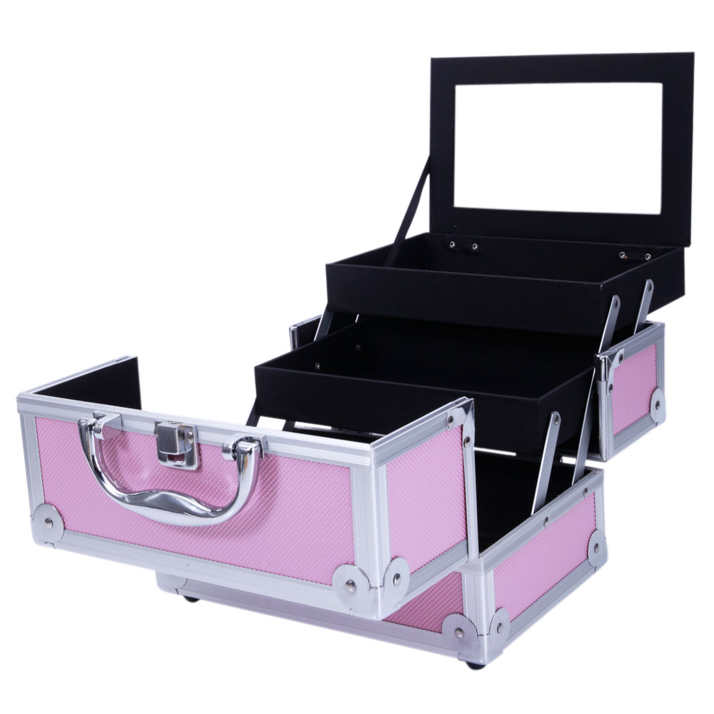 Pink Aluminum Alloy Makeup Cas - Woman Beauty Makeup avis et prix