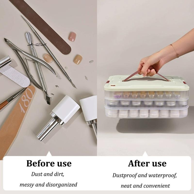 PVC Nail Polish Organizer UV G - Beauty Makeup Box avis et prix
