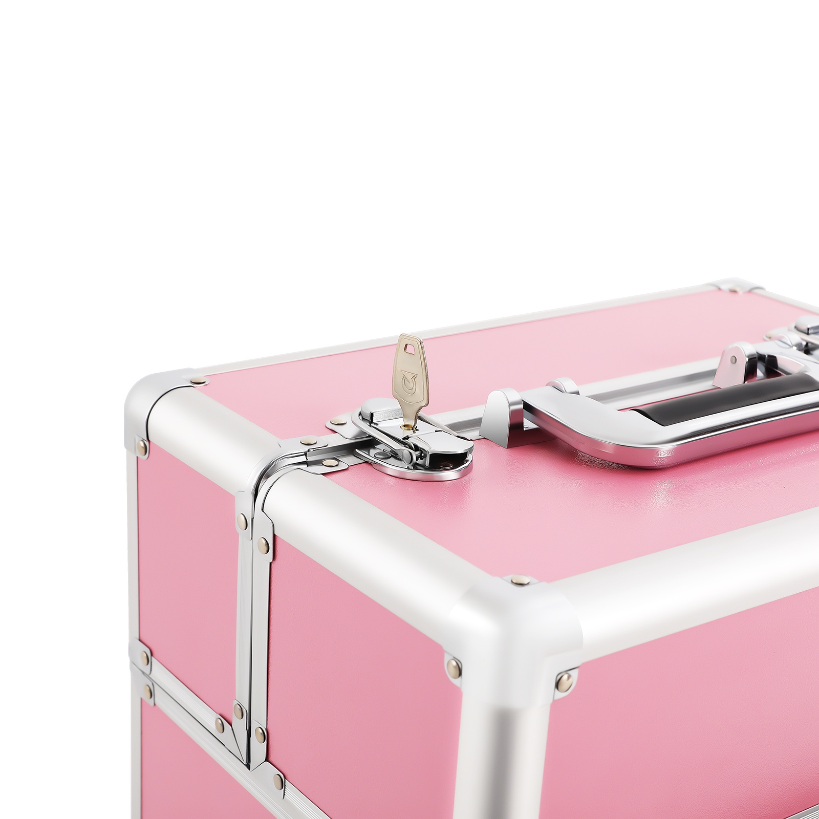 Pink Rolling Makeup Train Case - Beauty & Makeup Katia Di Paola Palermo avis et prix