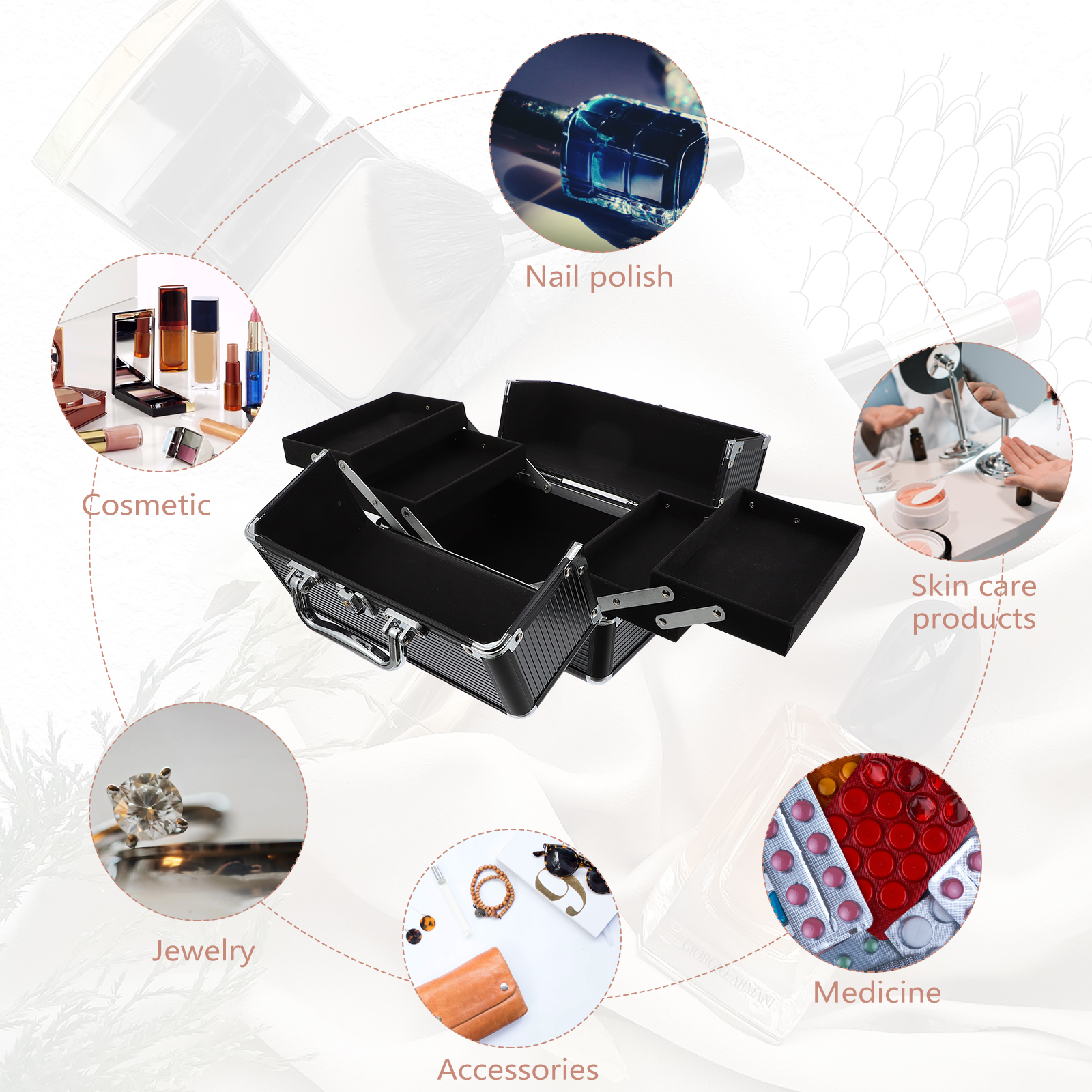 Makeup Case Handheld Storage C - Woman Beauty Makeup avis et prix