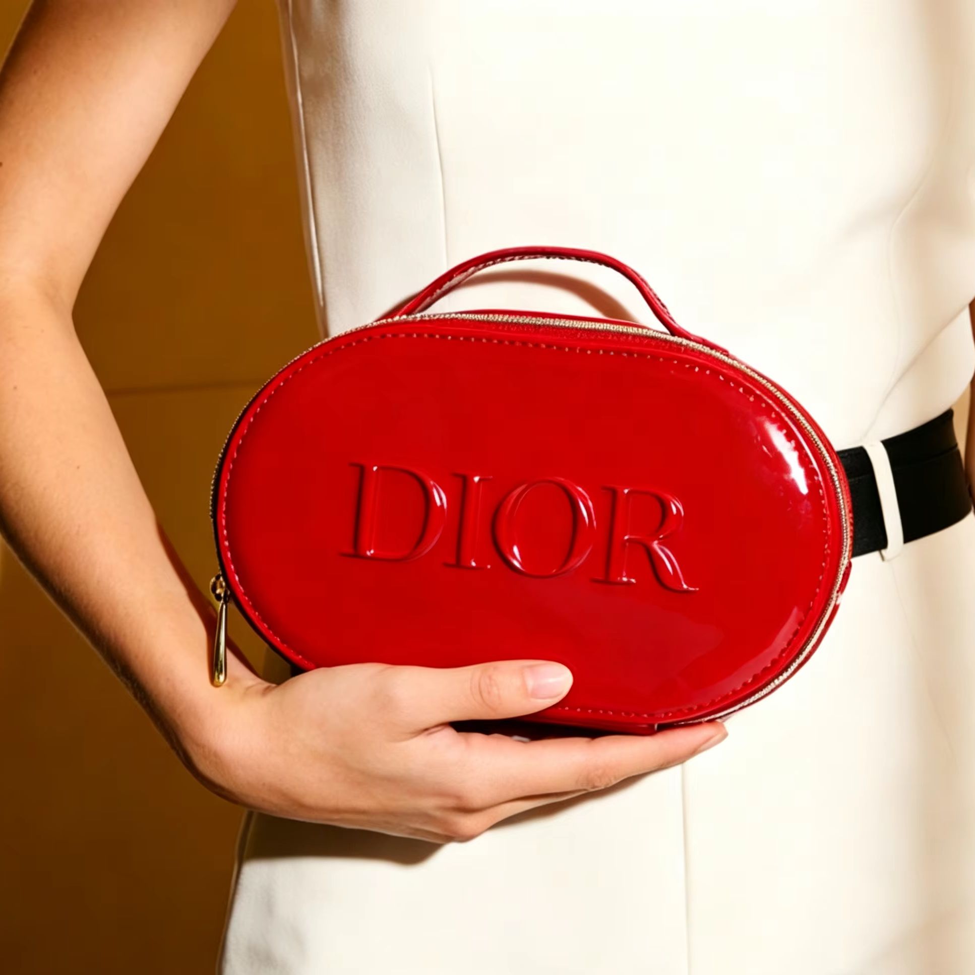 Dior’s Bag Red Cosmetic Bag Lu - Beauty Makeup Logo Design avis et prix