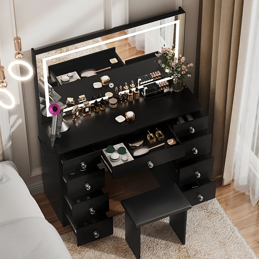 43-Inch Modern Makeup Vanity D - Beauty Makeup Outlet avis et prix