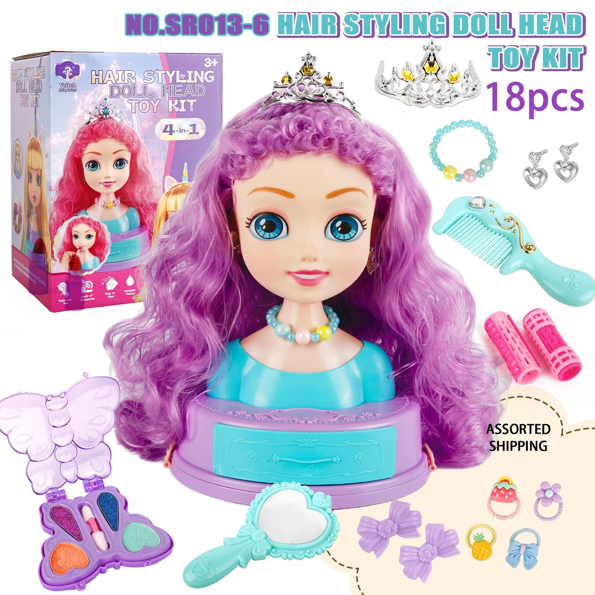 Hair Styling Doll Head Makeup  - Beauty Makeup Kids avis et prix