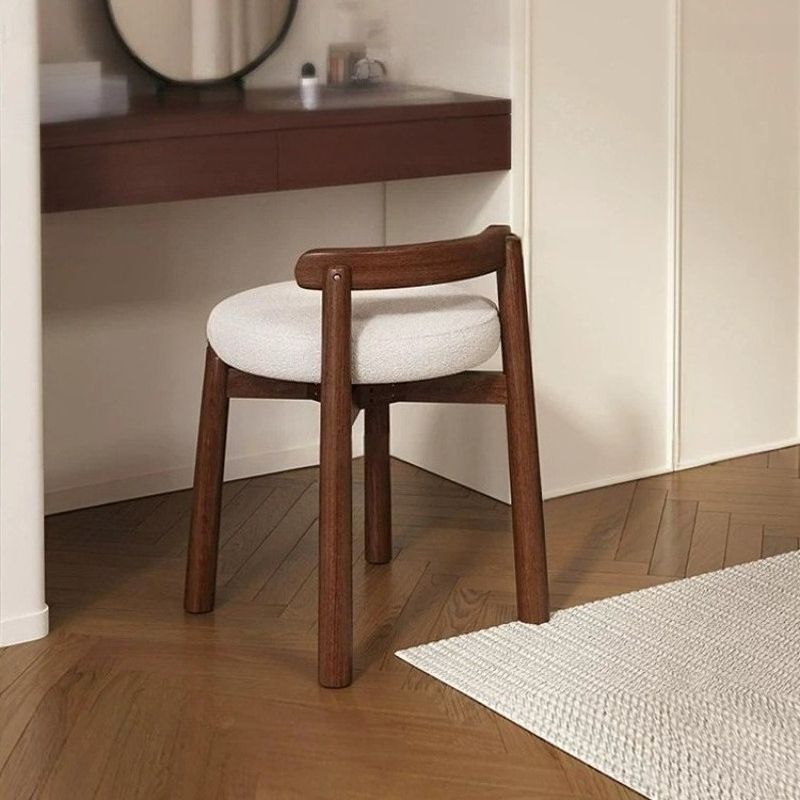 White Tall Vanity Stool Modern - Beauty Makeup Kids avis et prix