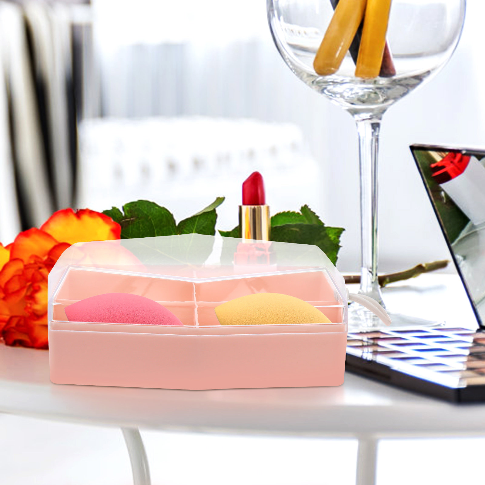 2Pcs Makeup Storage Case 4-Com - Beauty Makeup Box avis et prix
