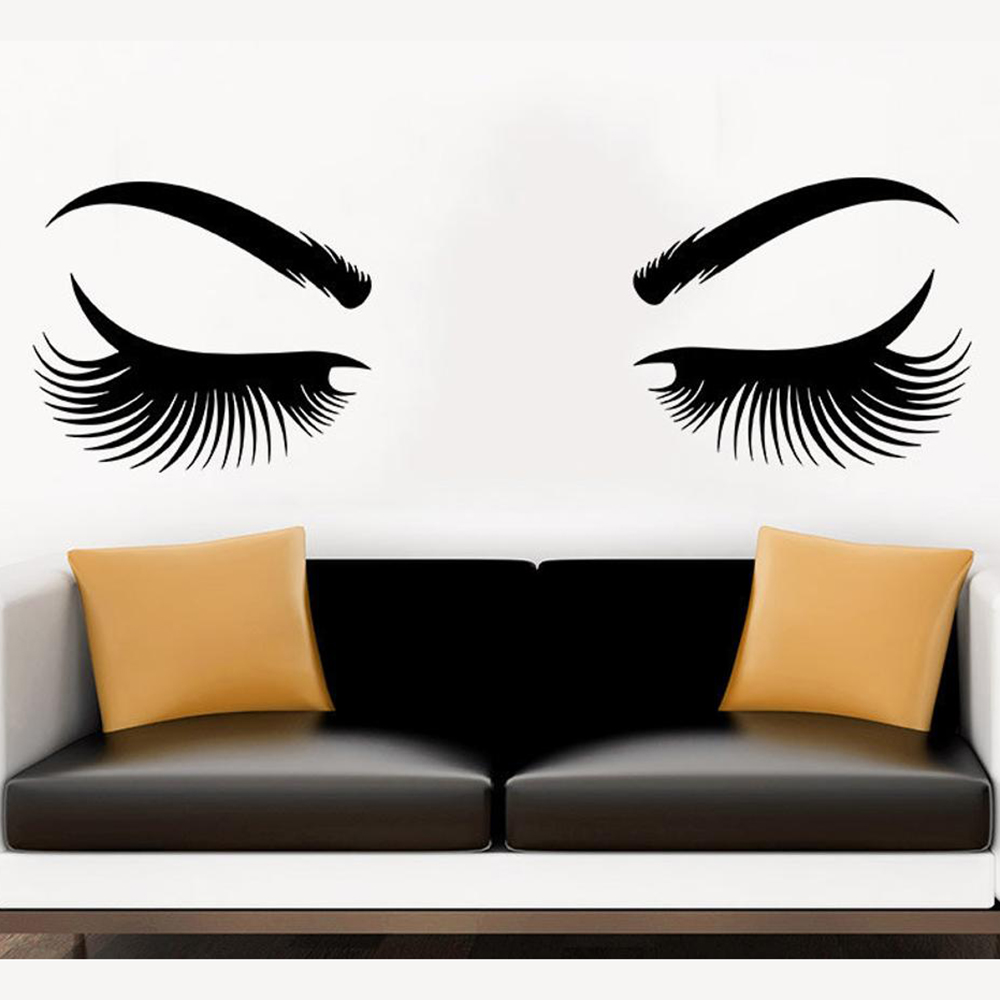 Eyes Wall Sticker Vinyl Sticke - Makeup Master Beauty Salon avis et prix