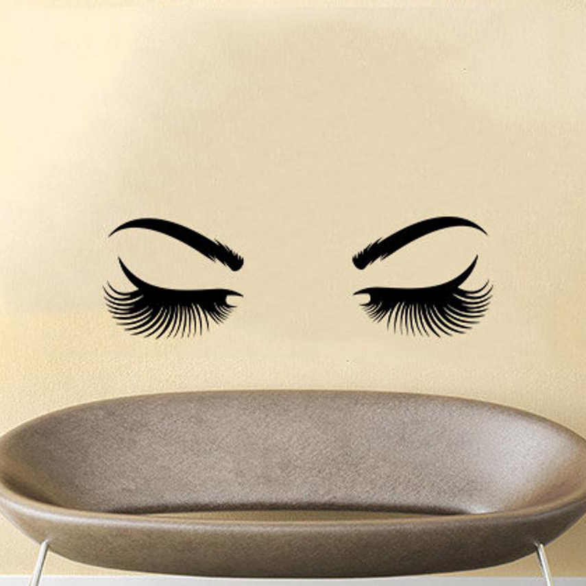 Eyes Wall Sticker Vinyl Sticke - Makeup Master Beauty Salon avis et prix
